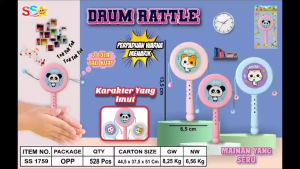 Mainan Anak Tongkat Genggam Ajaib 1759 Drum Rattle - Mainan Bayi Rattle Drum Ajaib