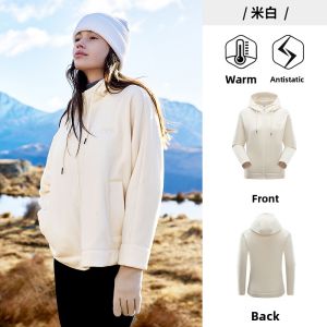 Jeep | Jeep Womens Fleece Lined Lamb Velvet Jacket Outdoor Windproof Warm Thickened Open Cardigan Autumn Winter Casual Leisure