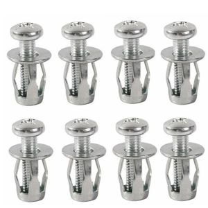 10pcs Metal Screw Jack Nuts Steel Petal Nut Screw Expansion Nut expansion screw for Hollow Wall Iron Skin Line M4 M5 M6 M8