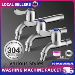 Heavy Duty Bib Tap Extended Length Anti-Rust Faucet Stainless Steel Outdoor Garden Tap Pili Air Bilik Mandi