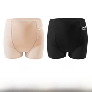 MiiOW | กางเกงขาสั้นทรงเอวสูงสำหรับผู้หญิง ป้องกันแสง สตรีท แฟชั่น ฤดูร้อน 2025 กางเกงชั้นในเสริมหน้าอกแบบสองชั้น ทรงหัวเข็มขัด