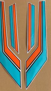Striping Stiker Honda CB GL100 GL 100 K5 K5 Biru Oren Orange standar variasi kualitas terbaik
