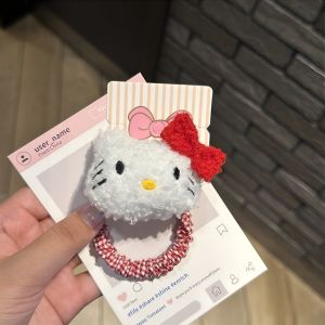 หมวกนอนหมีดัฟฟี่ รุ่นใหม่ 2025 พร้อมยางรัดผม รูปตุ๊กตาผีเสื้อ หวานๆ สำหรับเด็กผู้หญิง ฤดูใบไม้ร่วง/ฤดูหนาว ใหม่ล่าสุด