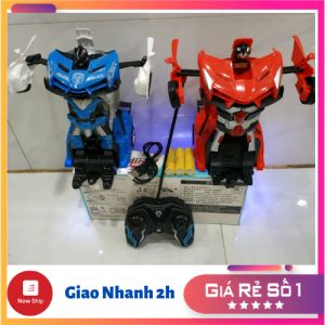 [HCM]Xe Ô Tô Điều Khiển Biến Hình Robot Có Kèm Pin Sạc