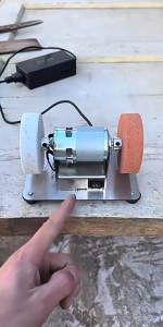 7 Gears Dual Wheel Electric Grinder | 220V 100W Polisher Drill for DIY Metal Wood Crafts | Stainless Steel Safe Tool