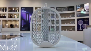 【✅SG stock】Electric Mosquito Racket Dual-Mode Foldable Mosquito Killer Fly Swatter USB Rechargable with UV Mosquito Killer Lamp