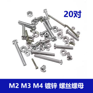 Ốc Vít Đinh Ốc Vít Đầu Tròn Ốc Vít M2 M3 M4 Ốc Vít Dài 4-12Mm Ốc Vít Đầu Ốc Vít Chia 50 Chiếc
