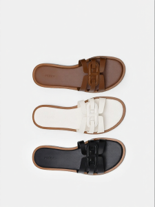 Pedro | Round Toe Flat Sandals for Women
