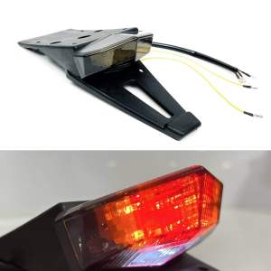 Universal Motorcycle Dirt Bike Rear Fender Brake Tail Signal LED Light Lamp