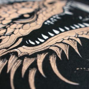 Longsleeve Kaos Distro Jepang Tshirt Pria Branded Japanese Art Guntai Cloth Dragon Wood