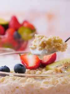 Fruit Yogurt Oatmeal 纯原味黑白麦片燕麦片早餐冲饮即食无糖精无脱脂健身代餐食品