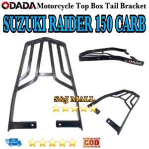 ODADA Motorcycle Top Box Bracket : Suzuki Raider 150 CrabRAIDER 150 FI TAIL Moto Box Grab Bar Bracket Made in Thailand