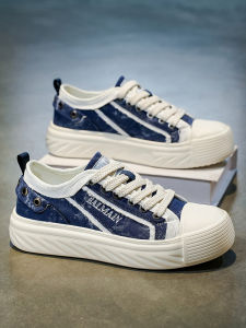 Mens Canvas Shoes 2025 New Winter Breathable Casual Low Top Sport Trendy Shoe Soft Bottom Flat Heel round Toe Rubber Outsole