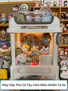 Máy Gắp Thú Mini Phi Hành Gia Kích Thước Lớn Có Nhạc Và Đèn Kèm Xu Đếm Thời GianĐiều Khiển Gắp Thú Từ Xa Và Thú Bông ( 2 Phi Hành Gia10 Địa Cầu  25 Gấu Bông  20 Bóng  Điều Khiển Từ Xa )