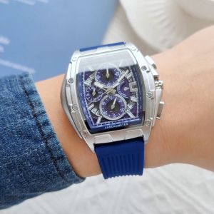 CRRJU Jam Tangan Pria Original Multifungsi Tahan Air Analog Stainless Steel Olahraga Bercahaya 2317
