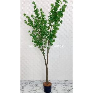 Pohon Artificial Tanaman Daun Semanggi T170 Latex Pot Dasar Hitam Plastik Dekorasi Rumah Aesthetic
