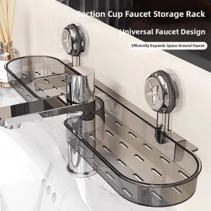 Suction Cup Bathroom Organizer Wall-mounted
