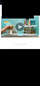 2 Tier Lazy Susan Organizer 10 Inch Plastic Lazy Susan Turntable for Cabinet Lazy Susan Spice Rack for Kitchen Pantry Refrigerator Bathroom Non-Skid