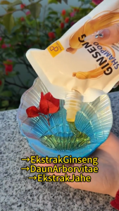 PNEUMA Shampoo Ginseng Anti Ketombe Parah & Rambut Rontok - Rambut Lebih Sehat & Tebal