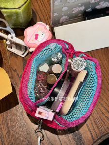 Túi Đựng Mỹ Phẩm Du Lịch Lưới Cầm Tay Mới 2025 Túi Đựng Đồ Dùng Cá Nhân Trong Suốt Túi Đựng Son Môi Nhỏ Túi Đựng Chổi Mỹ Phẩm