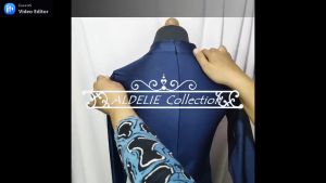 Manset Baju Kebaya Pesta & Wisuda Bahan Gliter Kilap Premium