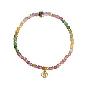 POTALA PALACE | Multicolor Gem Beads 925 Silver Bracelet Gift for Girlfriend