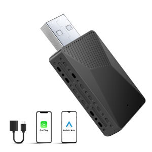 2in1 Wireless CarPlay Adapter Android auto Smart Dongle for factory wired car for Audi Mercedes Mazda Toyota Ford Nissan Camry