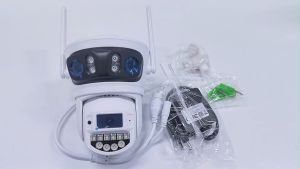 Hamrol Three Lens Three Screen 15MP PTZ WiFi IP Camera 5G&2.4GHZ Two Way Audio Outdoor CCTV O-KAM