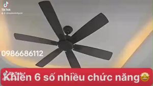 Quạt cho cánh gỗ 6 cánh Động cơ đồng 100% quạt trần có đèn cao cấp rất mát nhập khẩu nguyên chiếc có đk từ xa động cơ DC tiết kiệm điện giúp quạt êm hơn và mát hơn