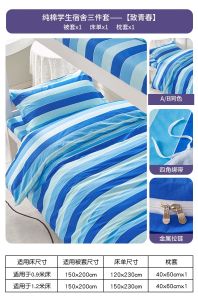 Pure Cotton Bedding Set for Students Dormitory Use College Students All Cotton Bedding Four Piece Set New 2025 Simple Modern Style