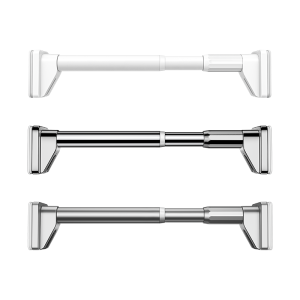 Stainless Steel Clothes Drying Rod Balcony Curtain Rod No Drilling Required Clothesline Rack Bathroom Shower Curtain Support Rod