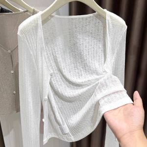 Áo Mỏng Ren Thêu Dệt Mùa Hè cho Phụ Nữ