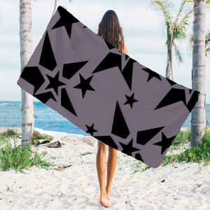 BILIBILI | dark star geometric Quick Drying Microfiber Beach Towel Lightweight for Swimming Camping Yoga - Bath Towel
