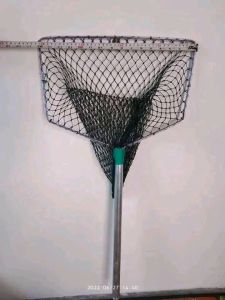 serokan seser ikan besar lebar 40cm gagang besi 50cm