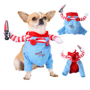 Funny Dog Cloth Jumpsuits Dog Halloween Cosplay Costumes Puppy Kitten Party Clothes For Pet Small Medium Large Dog Cat Chihuahua