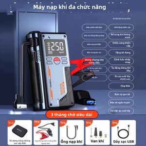 HELLOLEIBOO | Bơm Lốp Ô Tô Không Dây Di Động Có Pin Dự Phòng