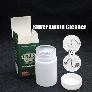 40ml Silver Cleaner Liquid Silver Cleaner Solution With Cloth