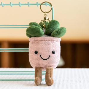 Móc Khóa Móc Treo Hình Cây Cảnh Bằng Nhựa Cho Trẻ Em Quà Tặng Sinh Nhật Đồ Chơi Búp Bê Nhồi Bông Tượng Mô Phỏng Cho Bé Gái