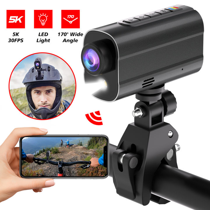 5K Action Camera 30M Waterproof Sport Camera Road Bike Motorcycle ...