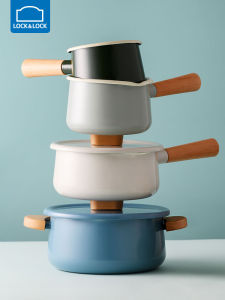Mini Enamel Soup Pot Non-Stick Milk Boiling Noodle Cooking Utensil for Baby Complementary Food Lock And Lock Kitchenware