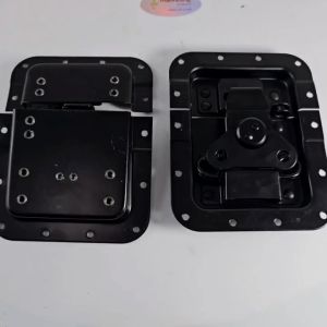 Khoá bướm âm to nhất: 127 X 157MM - Sơn ĐEN tĩnh điện: dùng tủ case tủ âm thanh