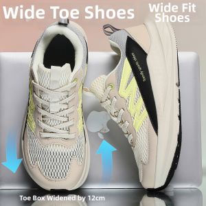 CVPAJ | Wide Toe Breathable Mesh Lightweight Mens Sporty Casual Shoes