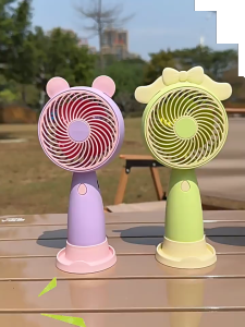 EFHL0777 Kipas Angin Portable Karakter Kipas Mini Kipas Tangan Genggam USB