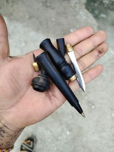 ไม้ครู 4 in 1 ถอดประกอบได้ทุกชิ้นใส่ตะกรุดมวลสารได้ซ่อนใบพระขรรค์ด้านในพร้อมไม้จานอักขระได้