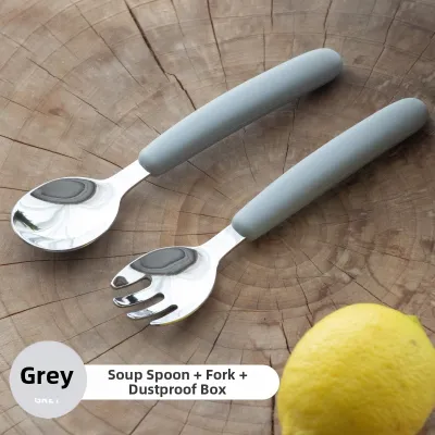 pixybaby | Child Feeding Fork and Spoon Set Stainless Steel