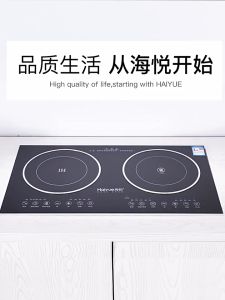 Induction Cooker Double Head 220V 4000W Countertop Double Burner Portable Double Induction Cooktop Keimav