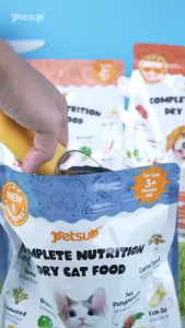 Petsup Complete Nutrition Dry Cat Food 4kg with Freeze Dried Treats Salmon Tuna Turkey Flavor High Protein Complete & Balanced Nutrition