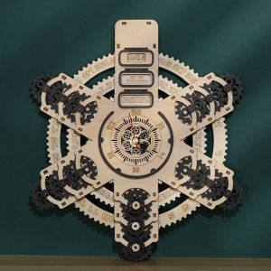 Basswood perpetual calendar three-dimensional puzzle DIY hand-assembled calendar creative toy desk calendar