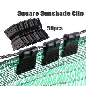 50Pcs Greenhouse Sun Shade Net Clips Sun Shade Cloth Fix Clamp Shade Netting Accessories