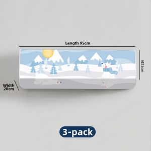 MAINUOJUJIA | Dust-proof Cartoon Full-cover Wall Air Conditioner Cover 14A